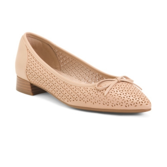 🤎🔹️CLARKS🔹️ Wide Width Natalyn Step Comfort Beige Leather Shoes - Picture 4 of 8
